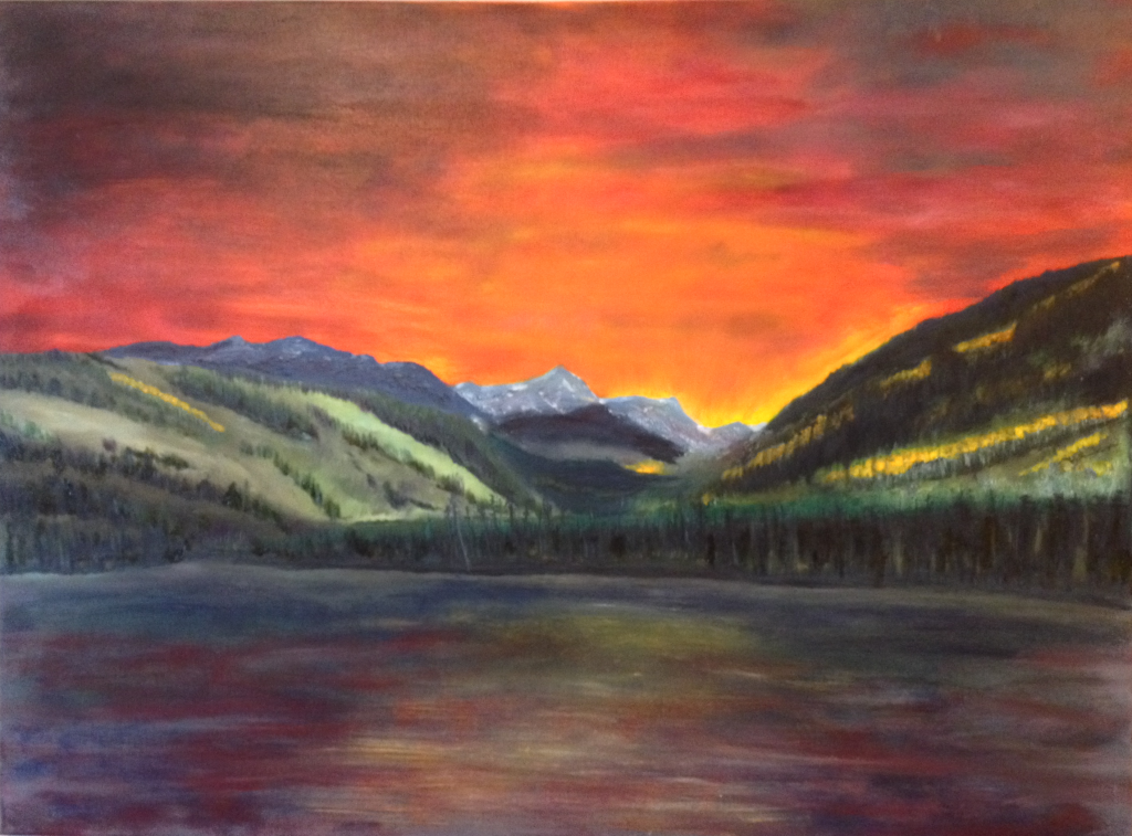 Evening Sky at Black Lake