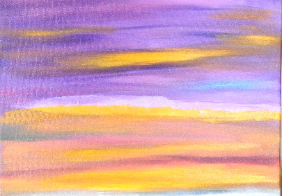 oil painting landscape, 30x30